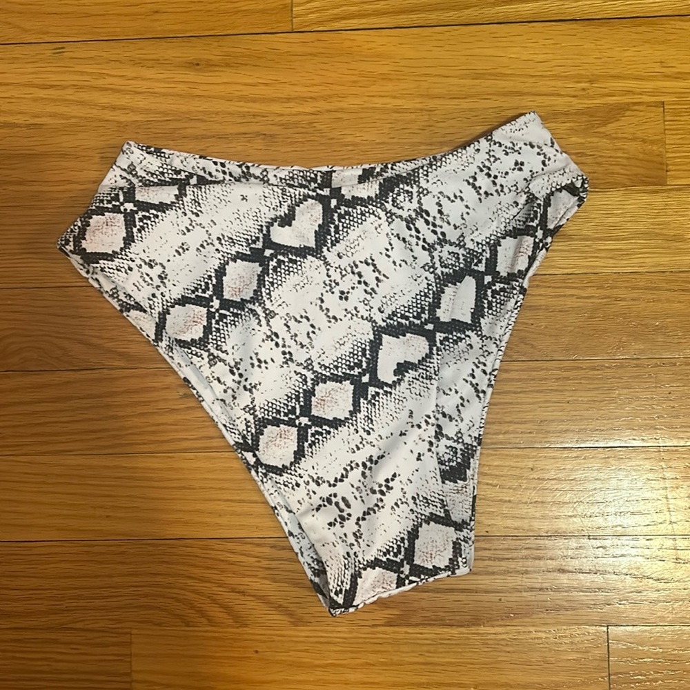 Snake skin bathing suit bottoms